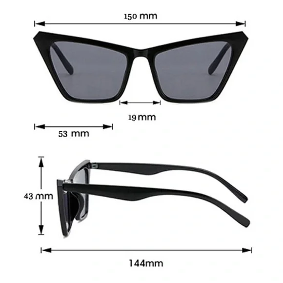 Retro Cat Eye Sunglasses - Picture 4 of 4